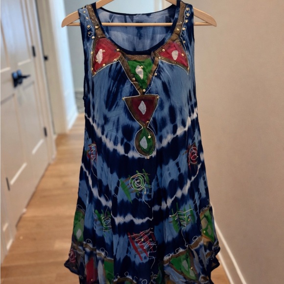 Dresses & Skirts - Exotica Beach Sleeveless Freesize Pullover Top Coverall